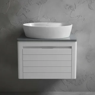 ست کابینت و روشویی ایگل سفید طوسی  40*60